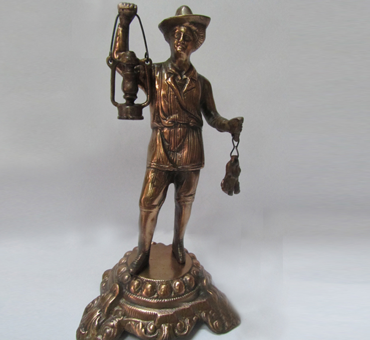 Night watch man with a lamp